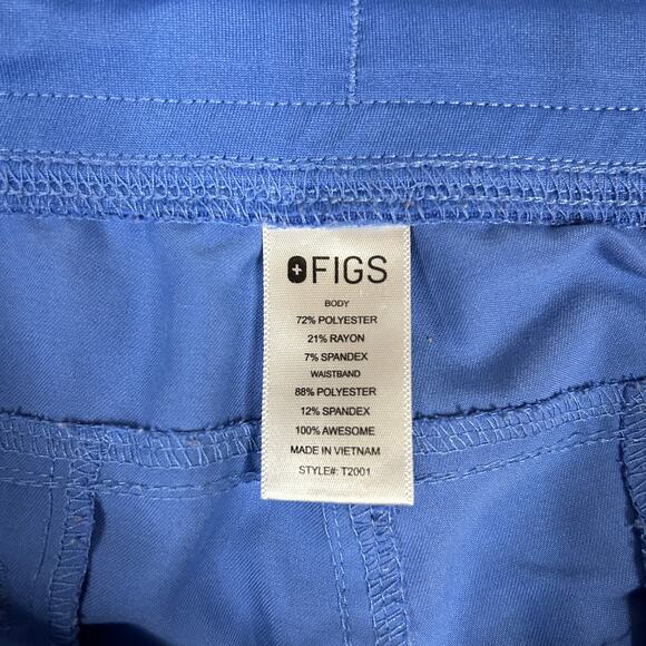 Figs Mens Size M Axim Cargo Scrub Pants Drawstring Medical Career Ceil Blue - Picture 8 of 10